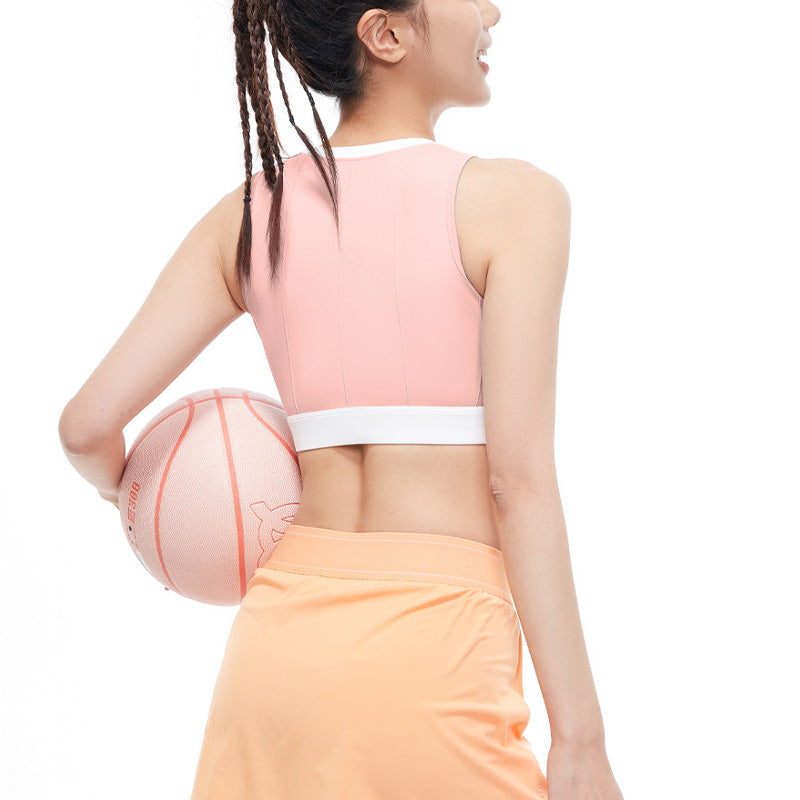 High Resilience Vertical Grain Sports Crop Bra