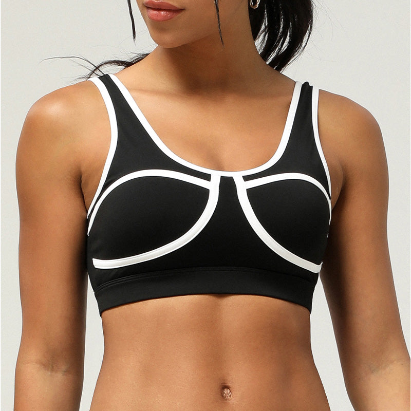 New contrasting color sports bra