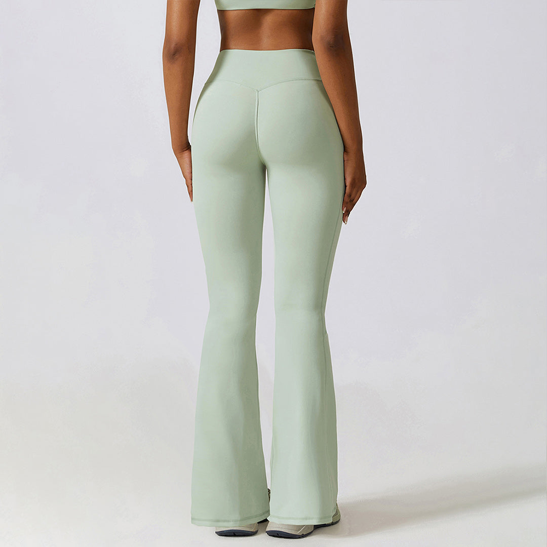 Casual buttock lift yoga flared pants