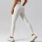 High waist skinny solid color leggings