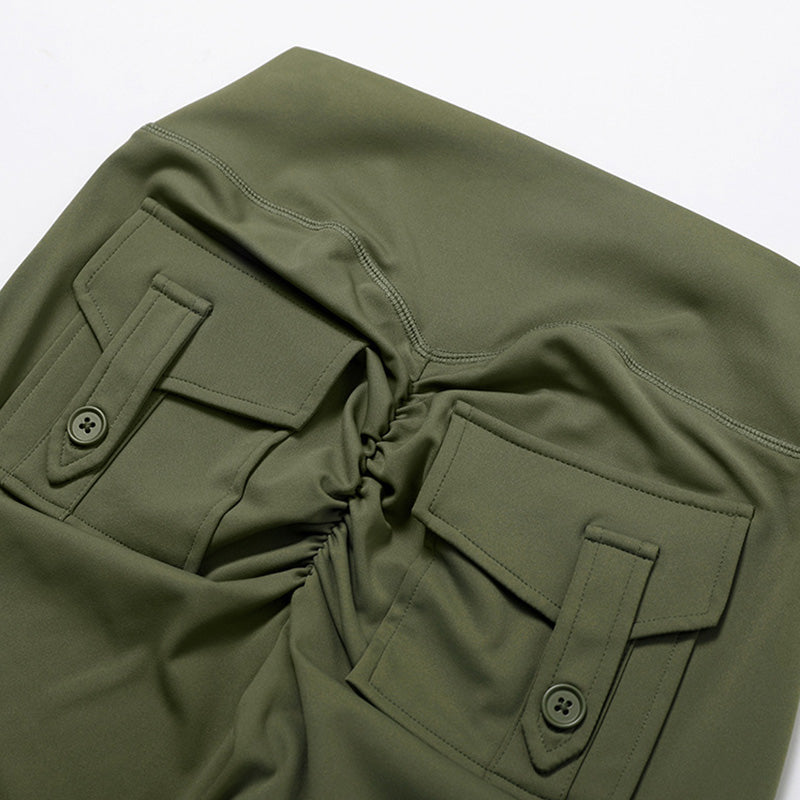 Ultra-Soft High-Waisted Cargo Pocket Leggings