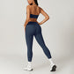 Quick Dry Halterneck Bra + Sports Leggings-2 Pieces Set