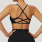 Seamless U Neck Cross Back Quick-Dry Sports Bra