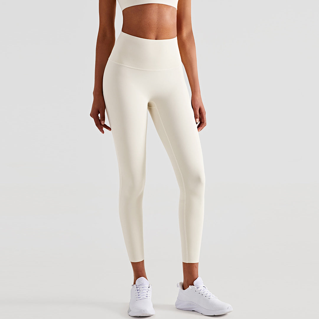 Legging de sport de couleur unie