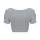 Seamless knitted sports short-sleeved T-shirt