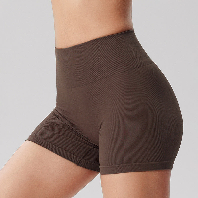 Seamless High-waisted Running Shorts