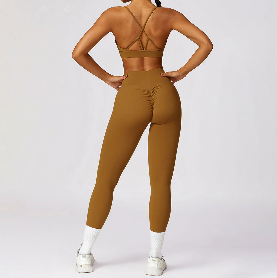 Ensemble de yoga legging de fitness à séchage rapide