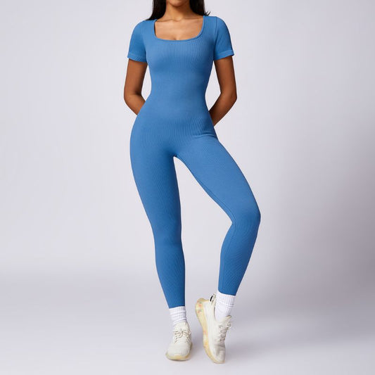 High-intensity seamless fitness sport bodysuits