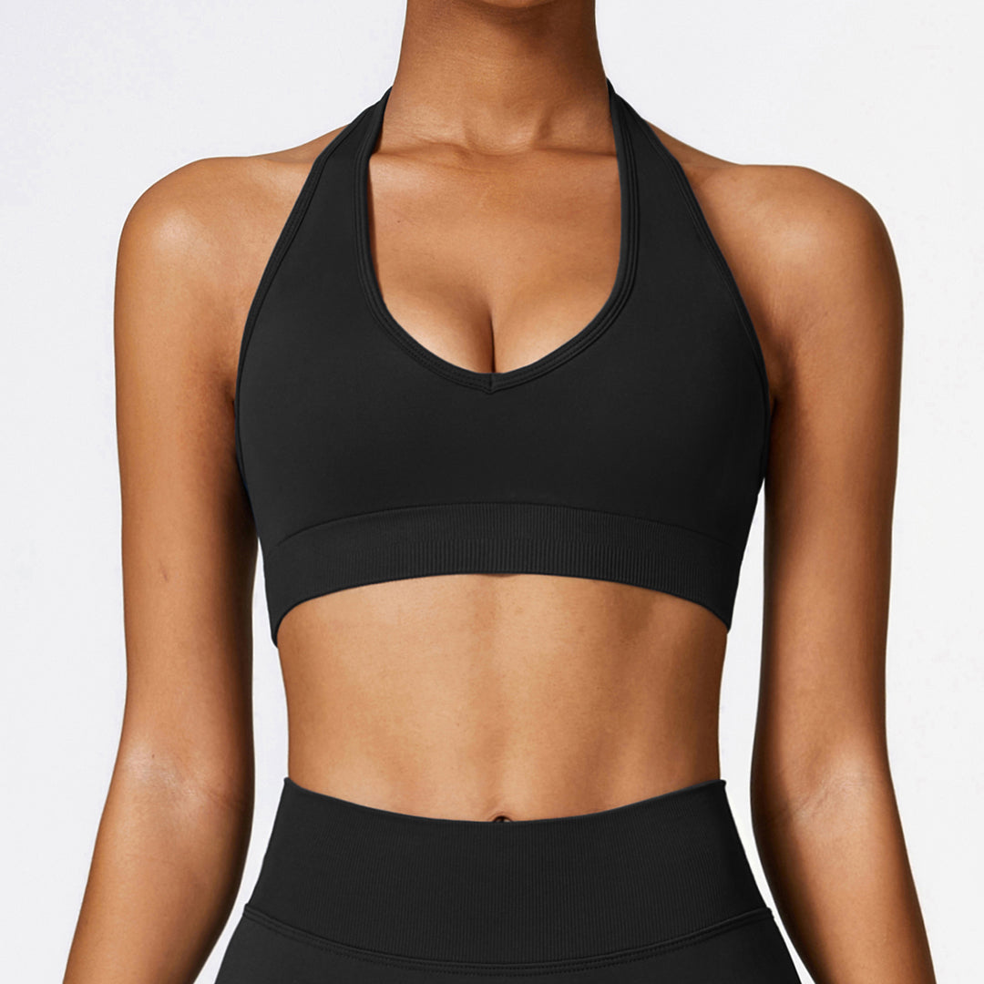 Seamless yoga running sports bras