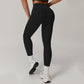 High-waisted hip-lifting leggings