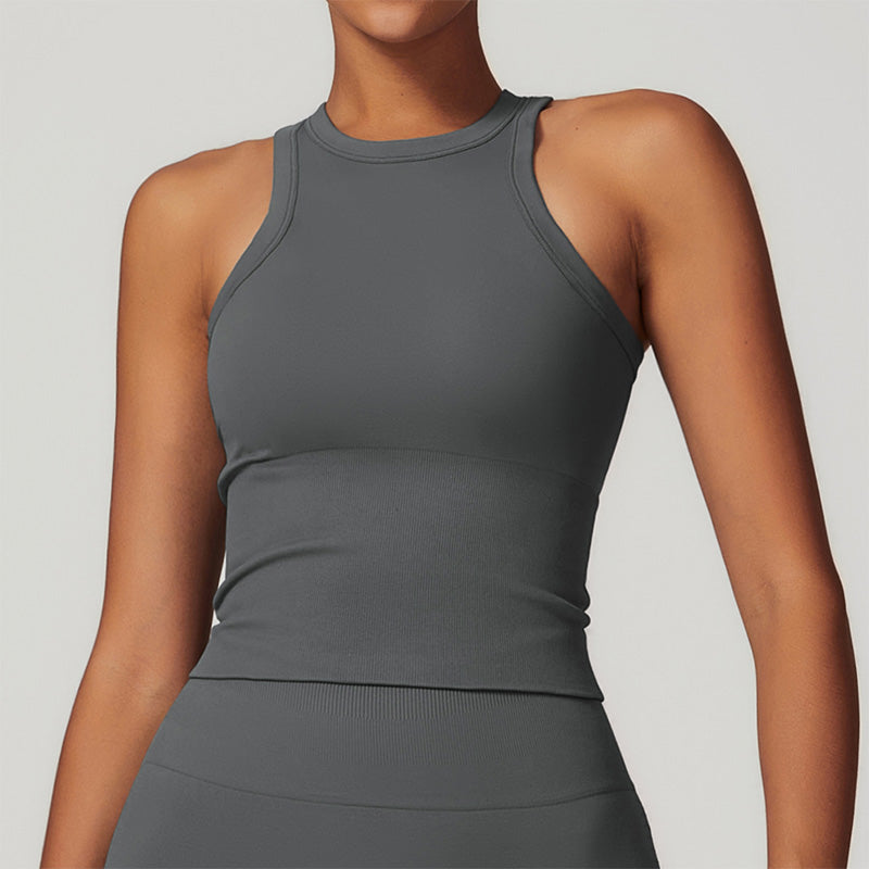 Seamless Tight Racer-back Yoga Tank Top