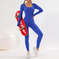 Solid color quick-drying seamless jumpsuit