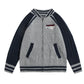 Letter-patched casual jacket