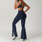 Quick Dry Sports Bra + Flared Leg Pant 2-piece set