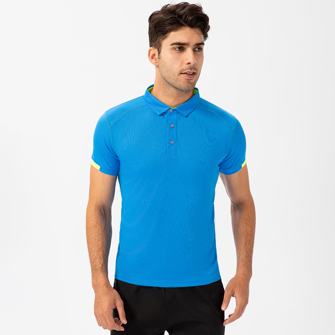 Men's quick-drying sports polo shirt