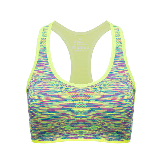 colorblock  dyed sports bra