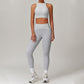 racerback yoga tank top & High-waisted Leggings 2-pieces Set