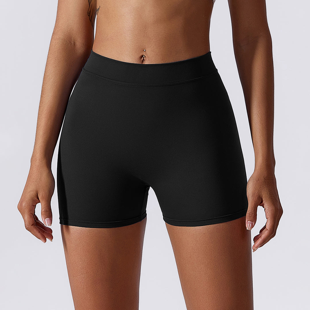 Solid color hip lift shorts