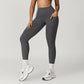 Brushed high-waisted hip-lifting yoga leggings