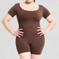 Ultra-soft Seamless Short Sleeve Bodysuit Jumpsuits