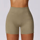 Hip-lifting high-waisted yoga sport shorts