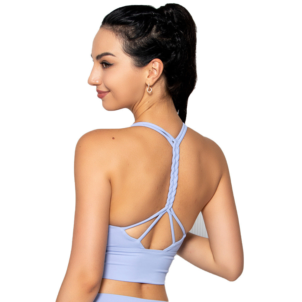 Braided Sling Seamless Sports Bra