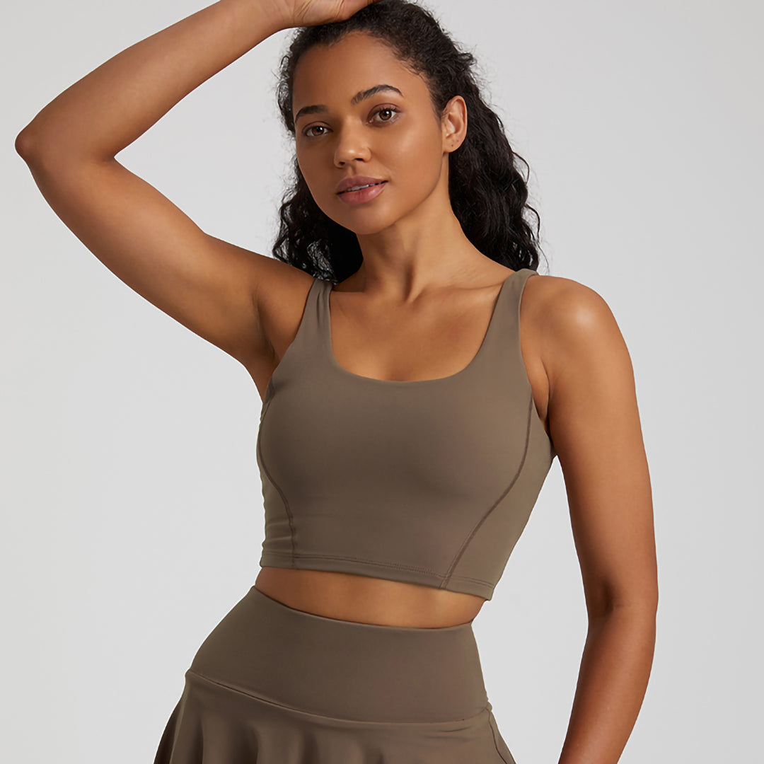 Décolleté en U uni Soutien-gorge de sport hautement extensible