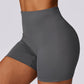 Hip-lifting high-waisted yoga sport shorts