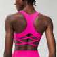 Racer back fitness yoga bra