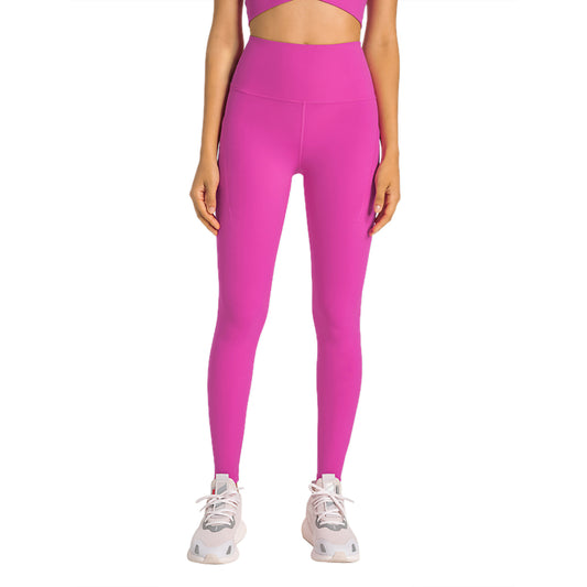 High-waist side pockets sports leggings