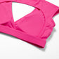 Solid color backless skinny sports bras