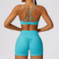 Quick-drying running fitness short sports yoga set