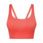 Solid color V-shaped back sports bra
