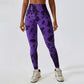 Tie-dye seamless high waist yoga leggings