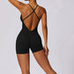 Cut-out beautiful back seamless Jumpsuits