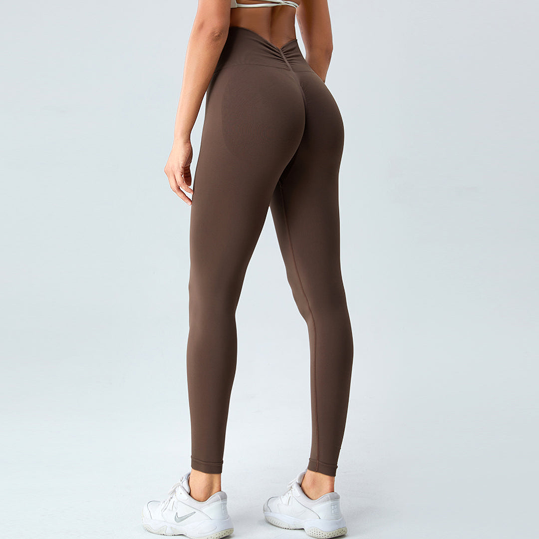 Hip-lifted high-rise yoga pants