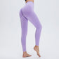 Solid color high-rise sports leggings