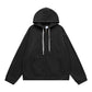 Zippered hooded sweatshirt