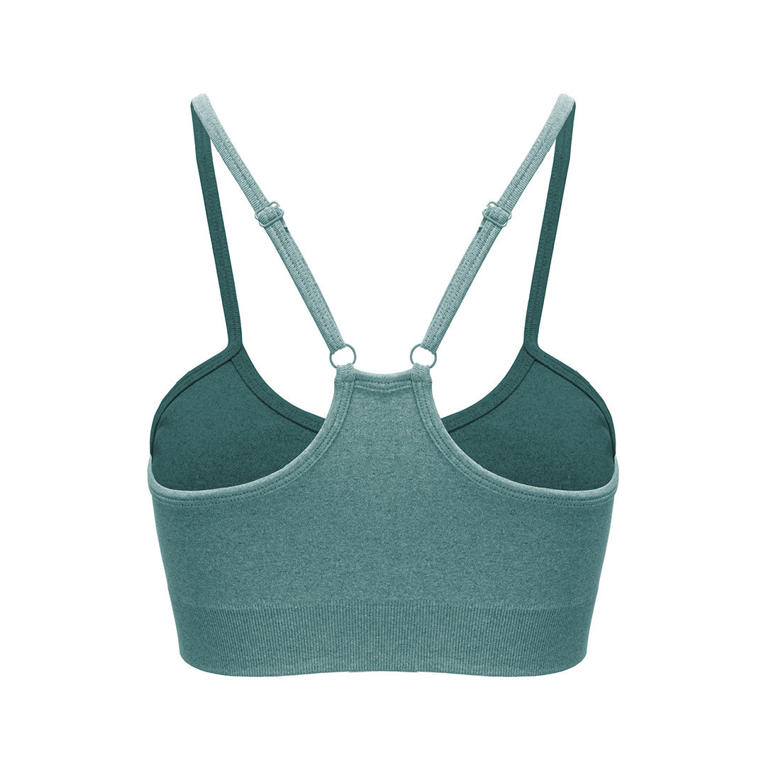 Seamless thin strap sports bra