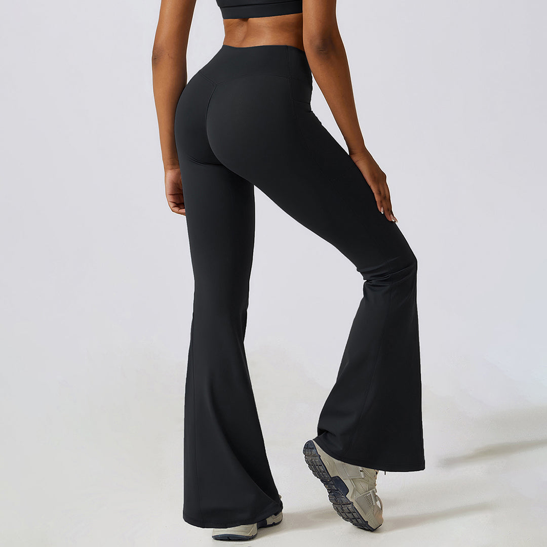 Casual buttock lift yoga flared pants