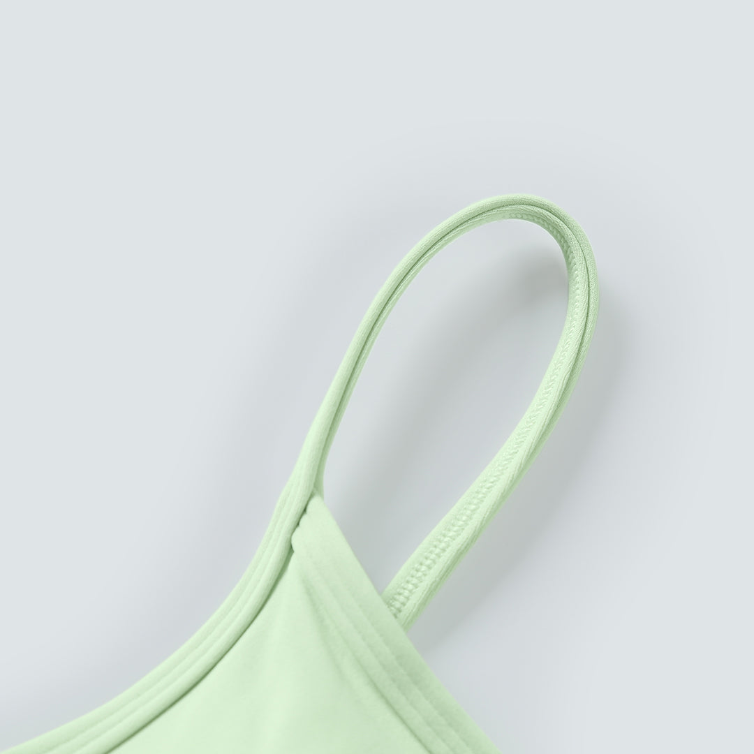 Moisture-wicking V-neck sports bras