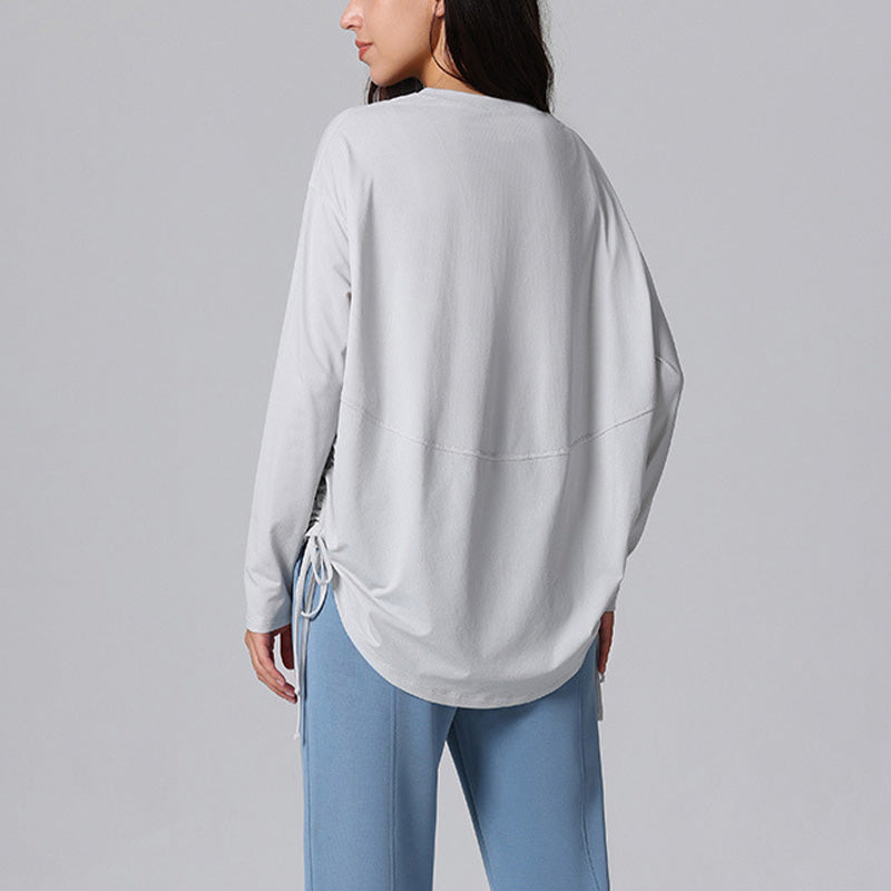 Cloudy Loose Drawstring Comfortable Winter Long Sleeves