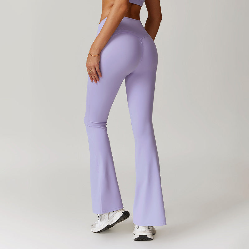 Ultra-Soft High-Waist Flared Leg Pants