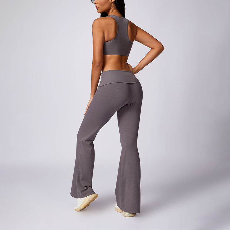 Slimming halterneck bra & sport pants yoga sets