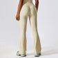 High-rise stretch flared pants