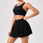 Quick Dry Breathable Tank Top Bra + Sports Skirts 2-piece Set