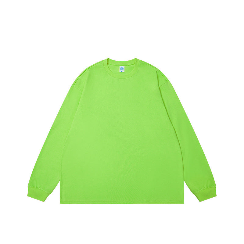 Solid color crewneck long sleeved sweatshirt