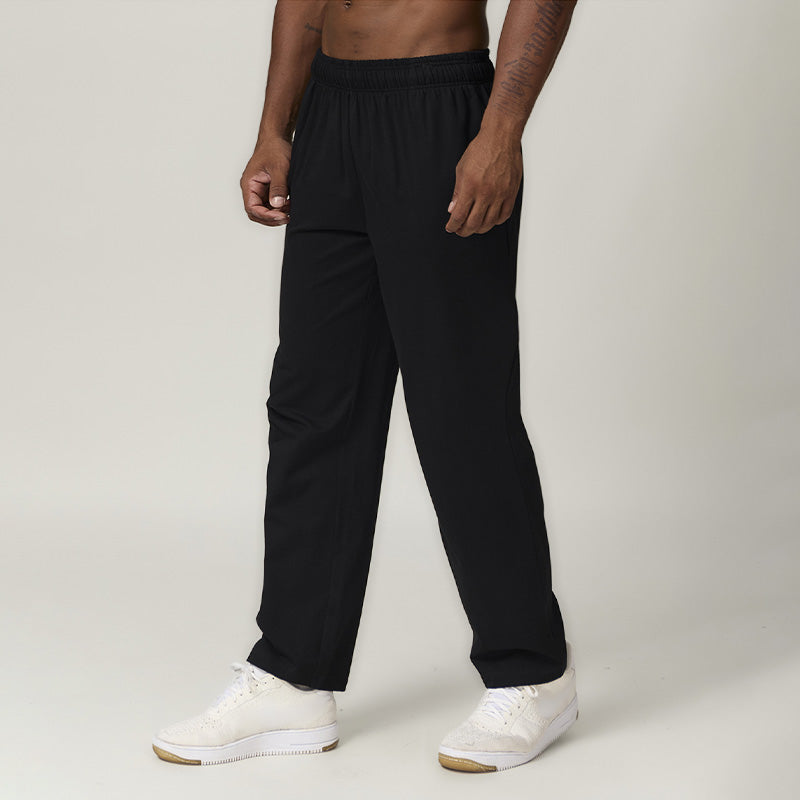 Pure cotton straight men's sports and leisure outdoor hiking sweatpants