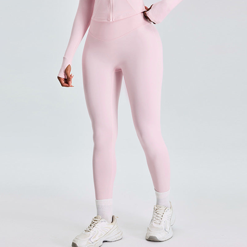 Nude and breathable High-waisted yoga leggings