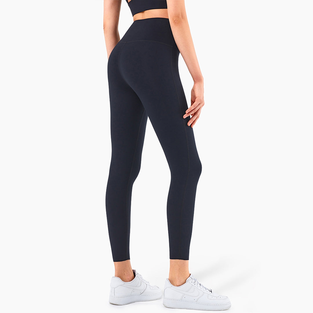 Legging de sport de couleur unie